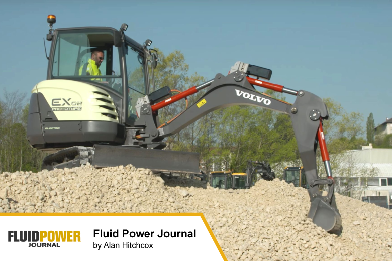 Small digger from Volvo for FluidPower Post