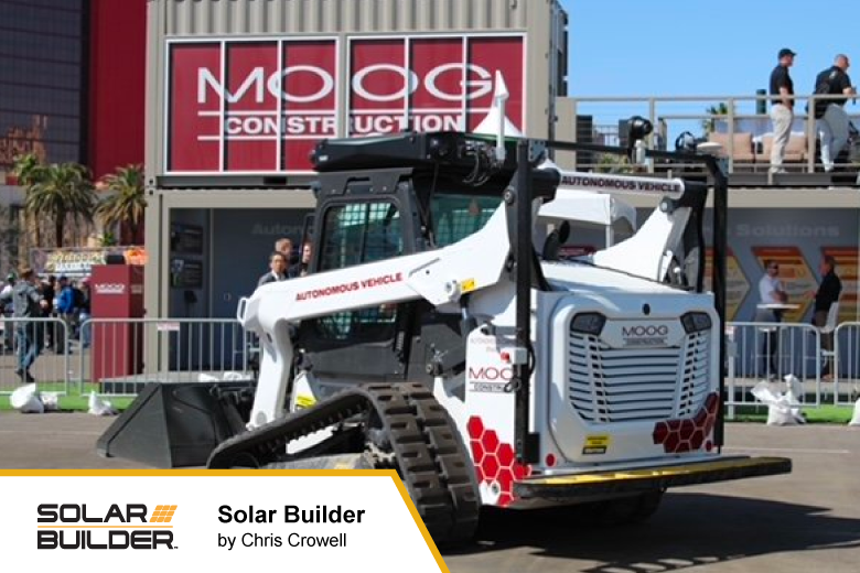 Showcase of Moog Construction Machine at Expo - Solar Builder Article Image