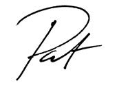 Pat Roache Signature